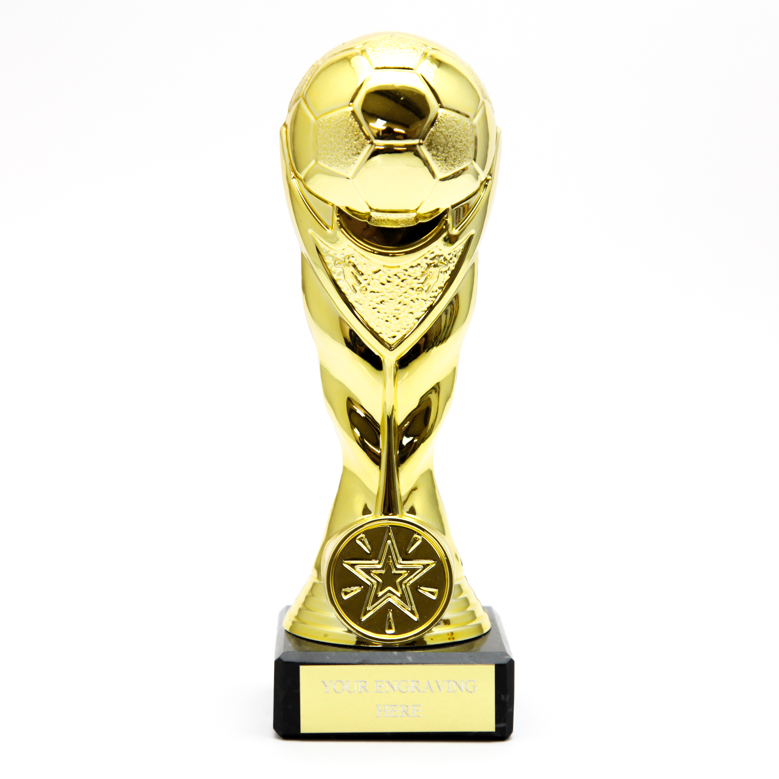 Bright Gold Football Trophy Premier Trophies